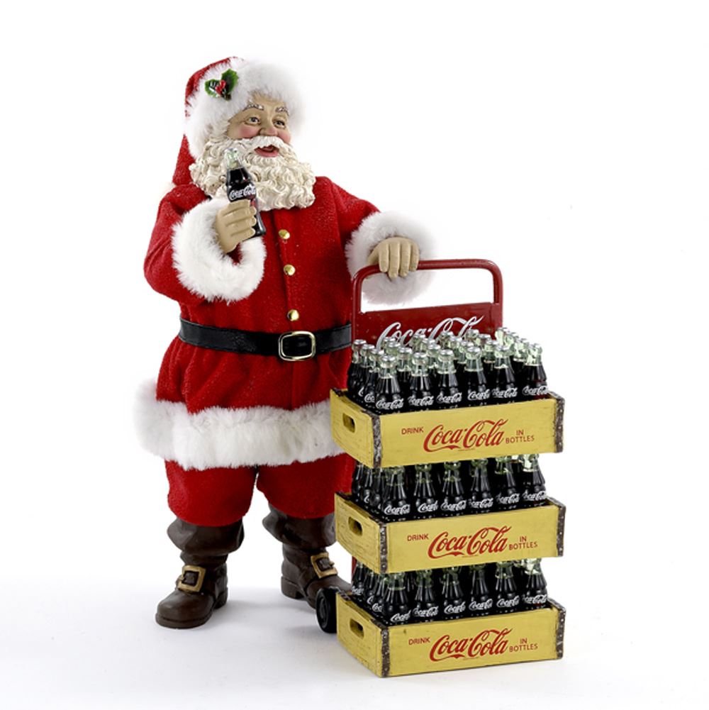 Addobbo Albero Di Natale Babbo Natale Consegna Coca Cola 27cm