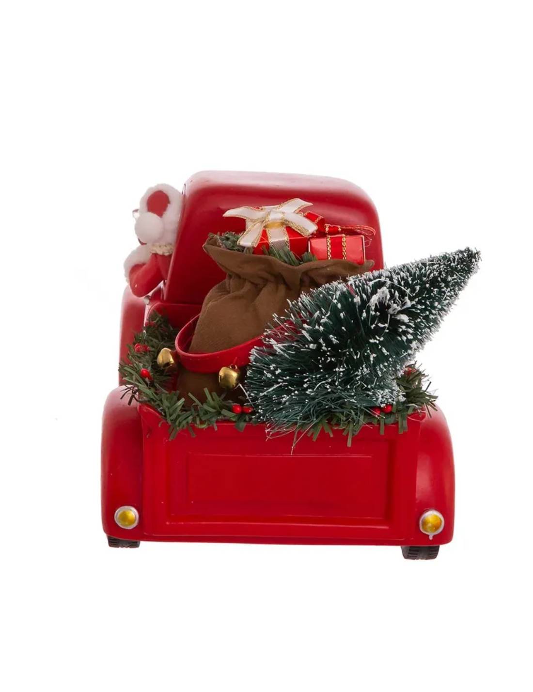 Addobbo Natale Coca-Cola Babbo Natale Con Furgone Albero E Regali 35,5cm