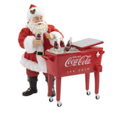 Addobbo Coca-Cola Babbo Natale Con Frigorifero Da Tavolo