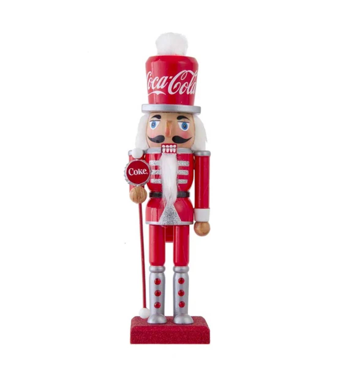 Addobbo Di Natale Coca Cola Schiaccianoci 25cm
