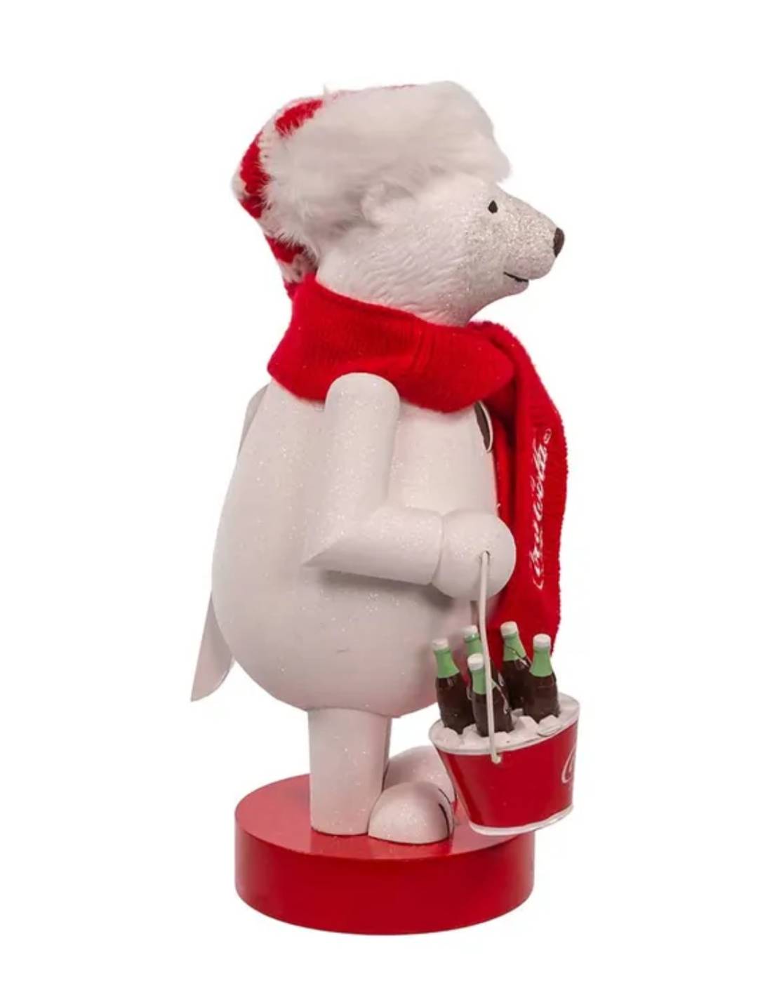 Addobbo Di Natale Schiaccianoci Orso Polare Coca-Cola 35,5cm