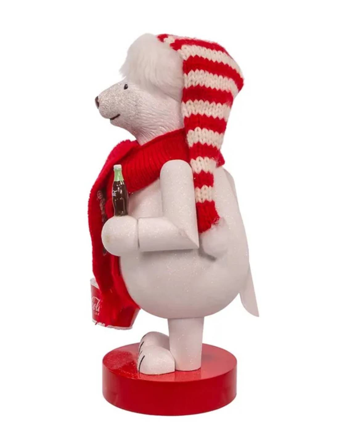Addobbo Di Natale Schiaccianoci Orso Polare Coca-Cola 35,5cm