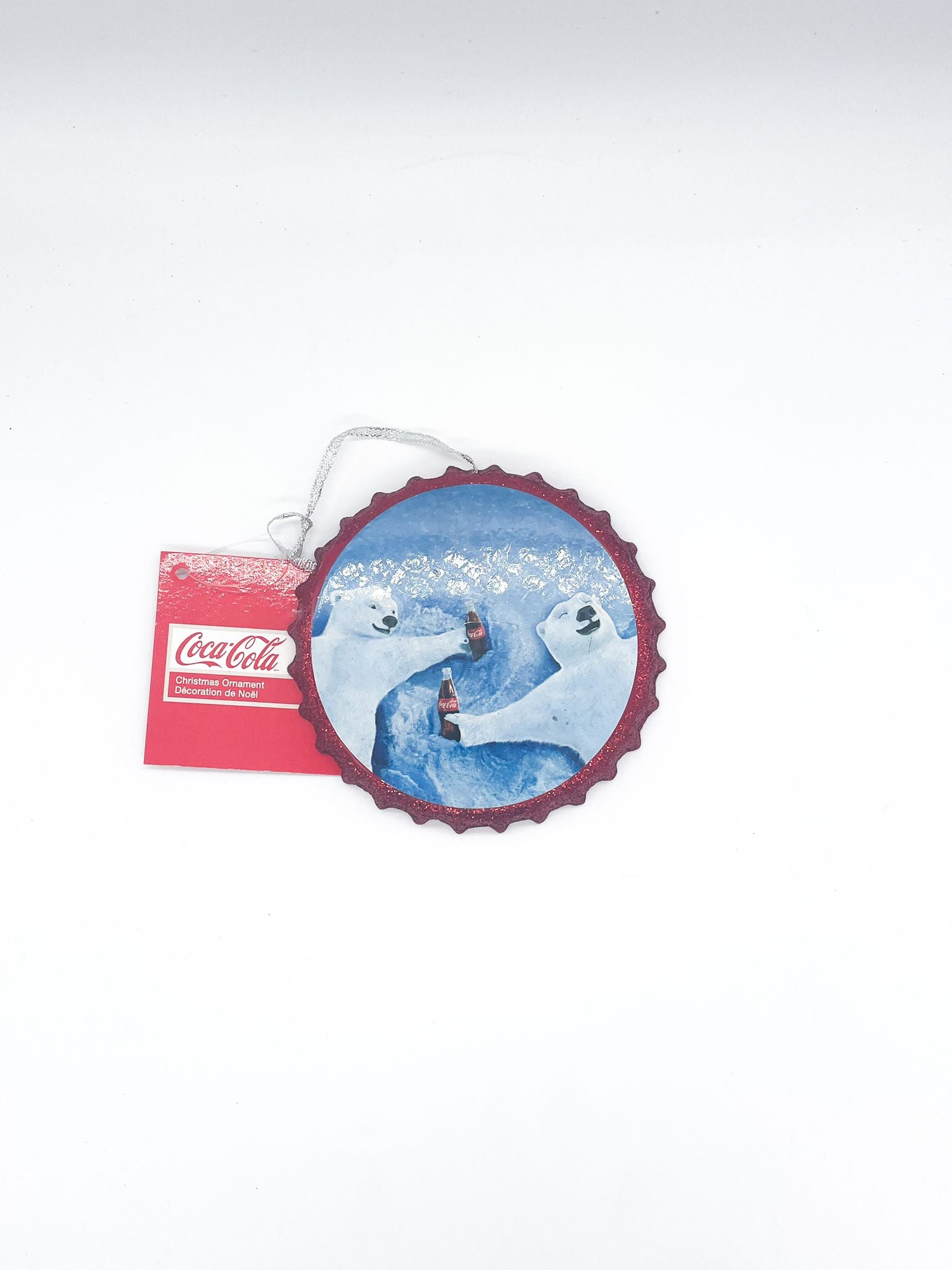 Addobbo Albero Di Natale Tappo Coca-Cola Con Orsi Polari
