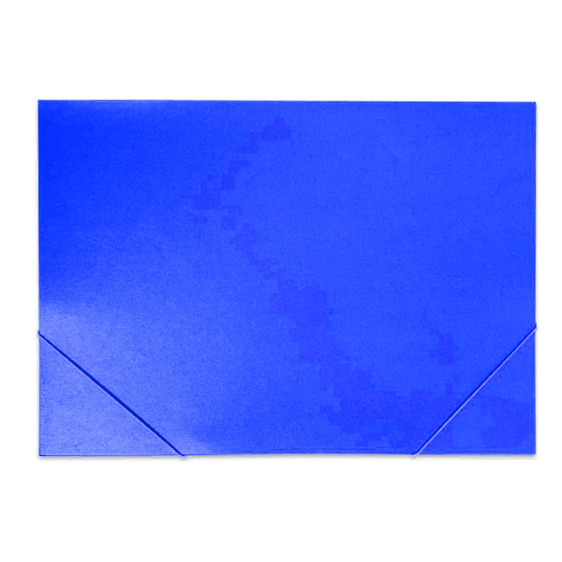 Cartella Con Elastico 35x50cm Blu