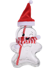 Bicchiere Di Natale In Vetro Omino Di Pan Di Zenzero 425ml