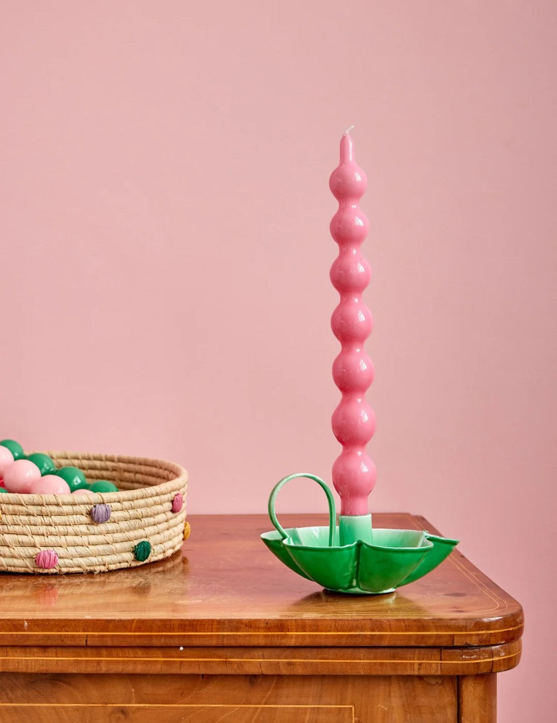 Rice Set 2 Candele Rosa 30cm