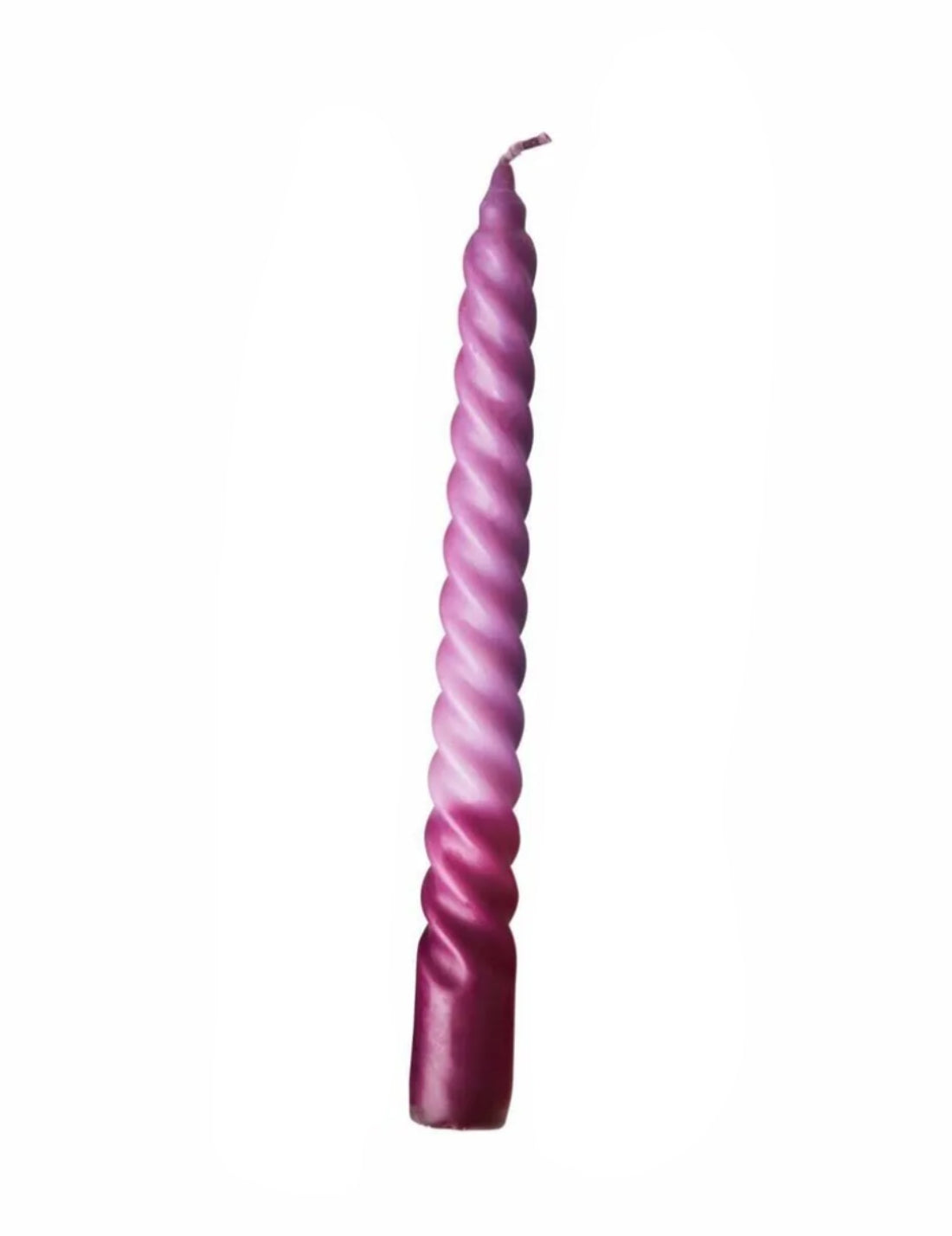Rice Candela Bicolore Ritorta Tonalità Di Rosa