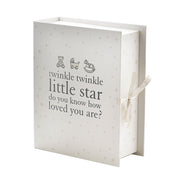 Scatola Dei Ricordi Con Scomparti E Icone Regalo Twinkle Twinkle Little Star