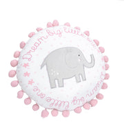 Cuscino Cerchio Elefantino Rosa 30cm