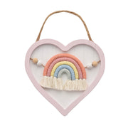 Targa Da Appendere Cuore Arcobaleno