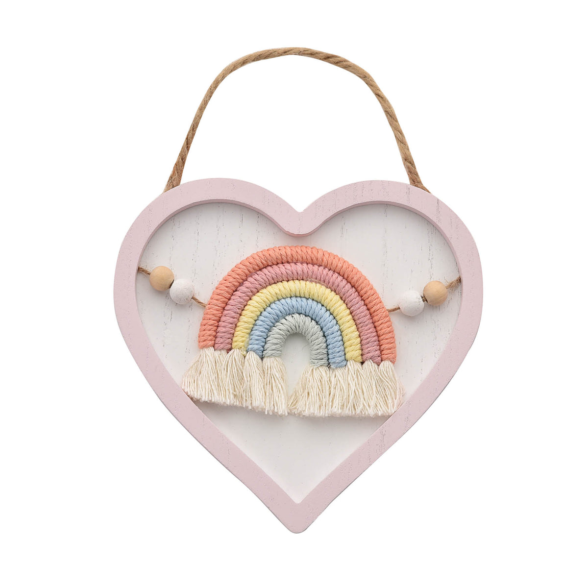 Targa Da Appendere Cuore Arcobaleno