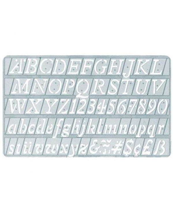 Normografo Italic Con Angoli Arrotondati 20mm