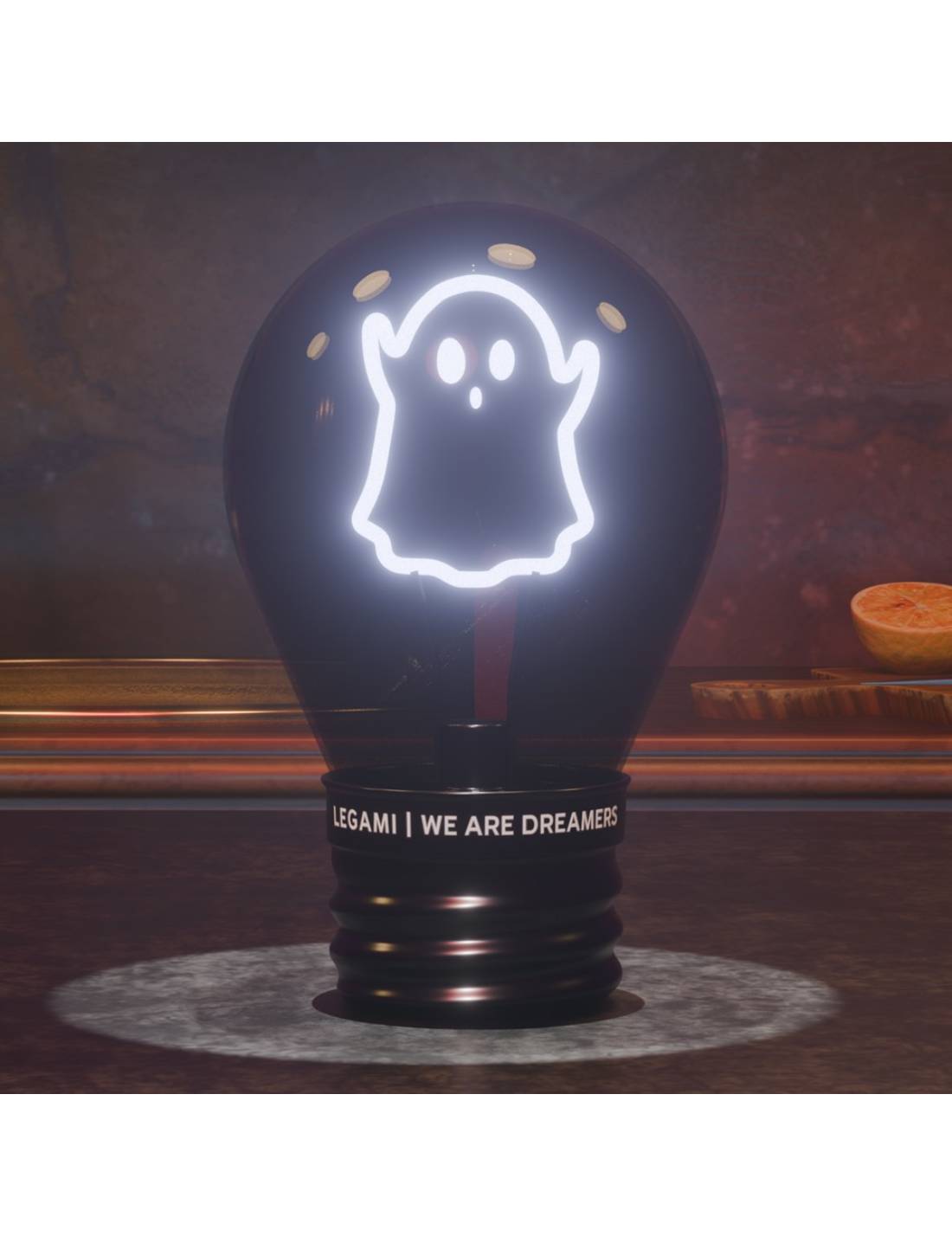 Lampada Da Tavolo Bulb Fiction Lampadina LED Fantasma