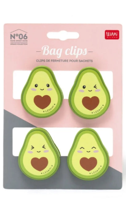Legami Clip Chiudi Busta Avocado 4pz