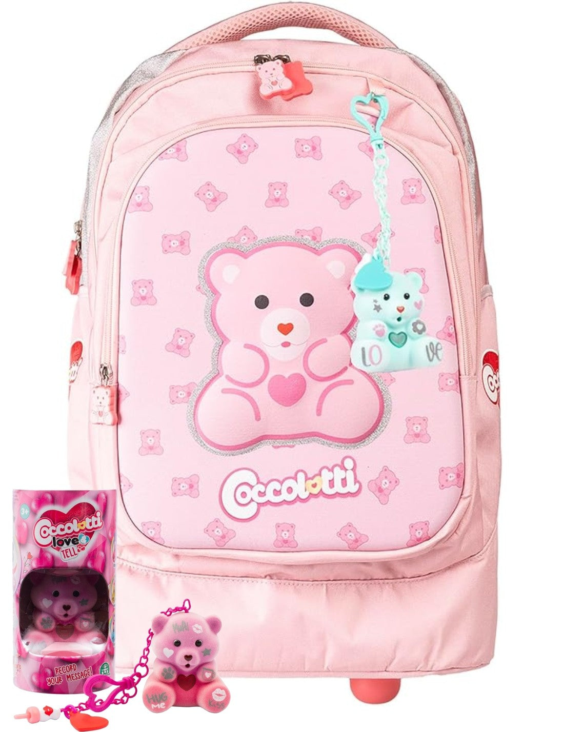 Zaino Scuola Trolley Coccolotti Love And Tell Classic Rosa