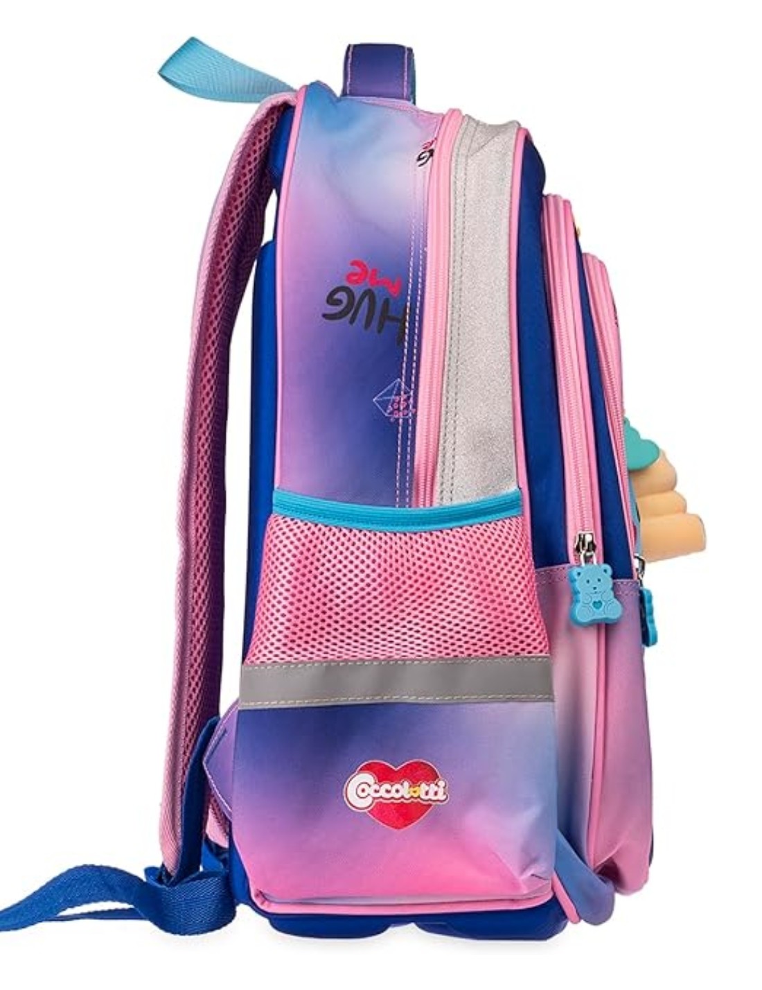 Zaino Scuola Colourbook Coccolotti Love And Tell Rosa Azzurro Con Omaggio