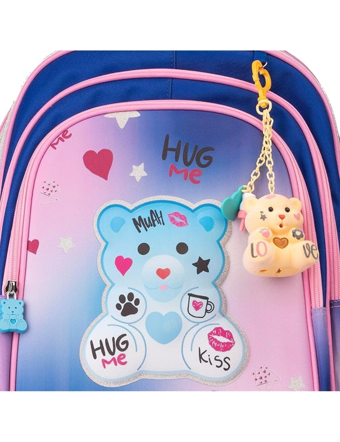 Zaino Scuola Colourbook Coccolotti Love And Tell Rosa Azzurro Con Omaggio