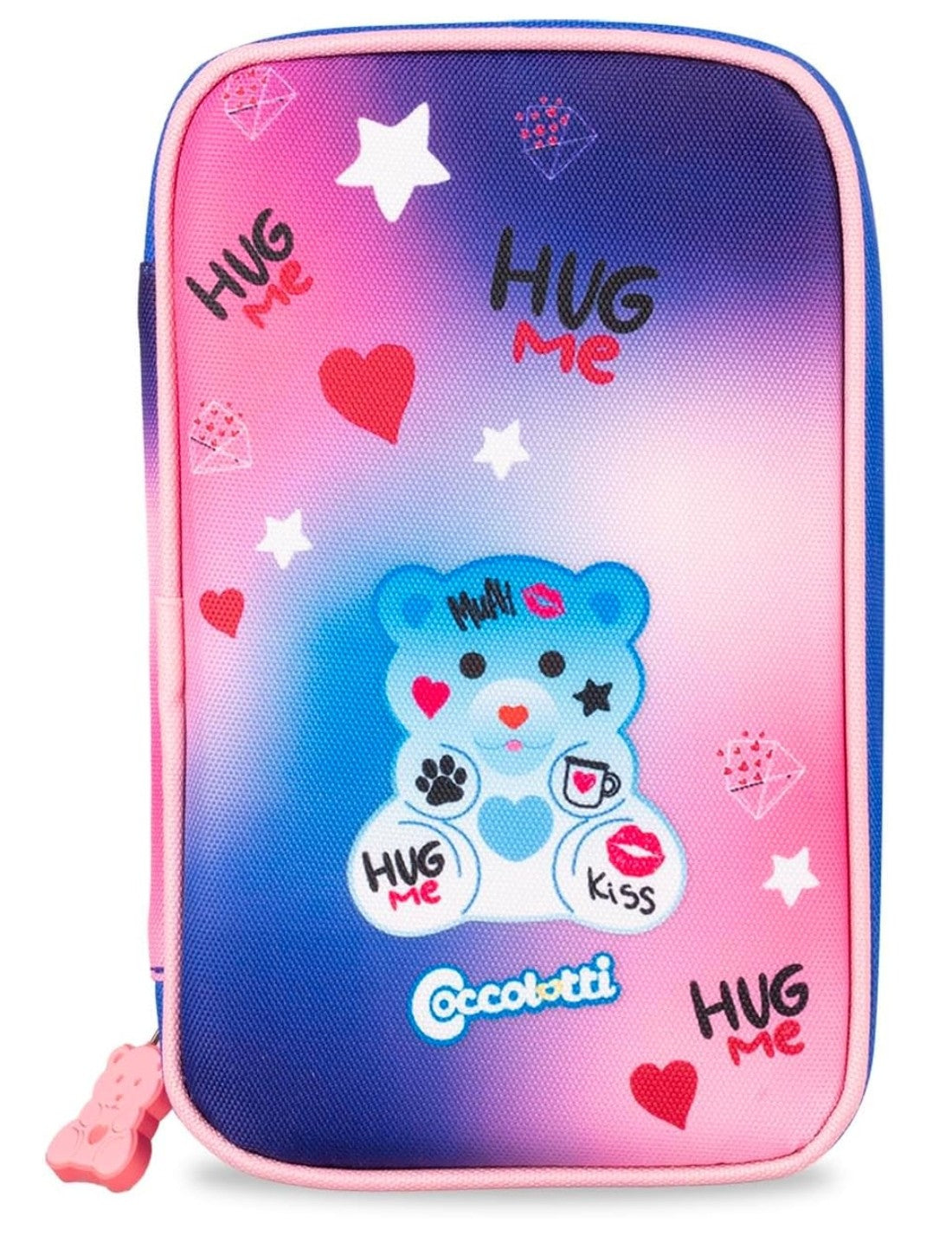 Astuccio Completo 3 Zip Colourbook Coccolotti Love And Tell Azzurro