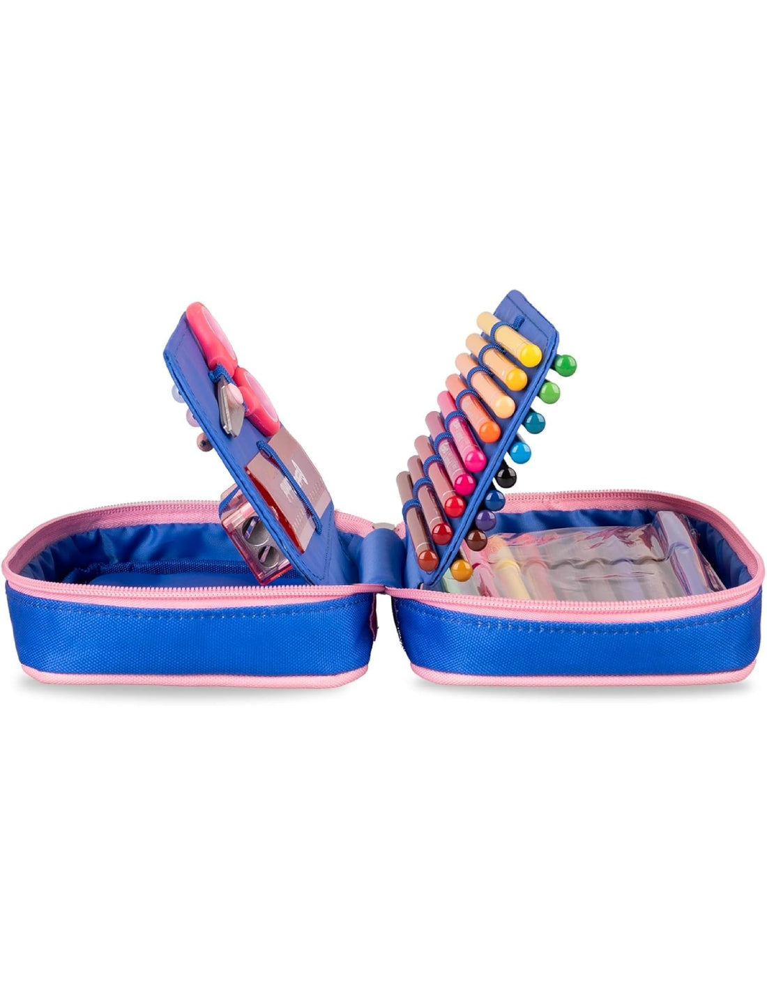Astuccio Completo 3 Zip Colourbook Coccolotti Love And Tell Azzurro