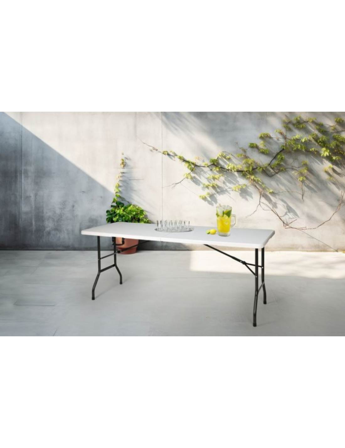 Tavolo Pieghevole Bianco 180cm