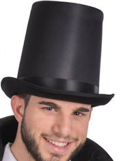 Cilindro Di Halloween Tuba Nera In Raso