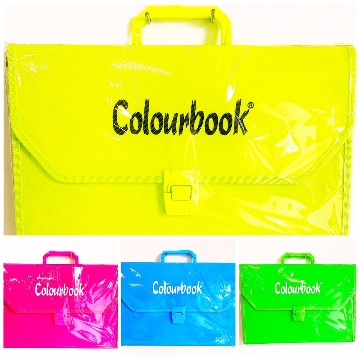 Colourbook Valigetta PPL Fluo Colori Assortiti 28x39cm