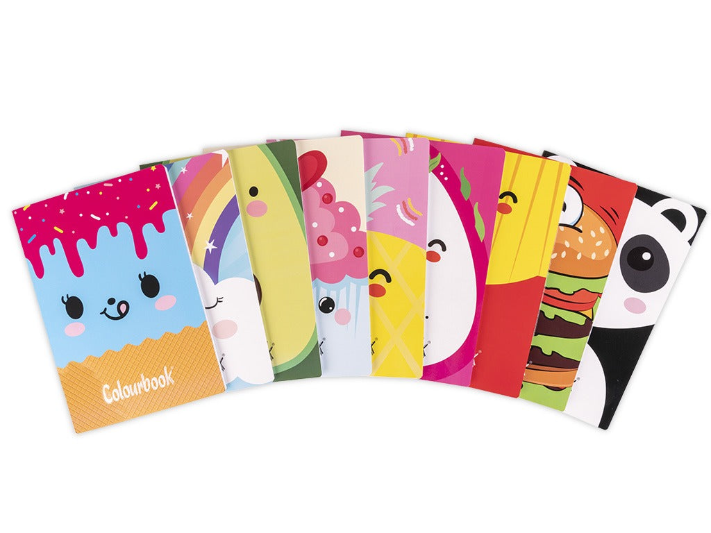 Colourbook Maxi Quaderno A4 Linea Funny 10pz.