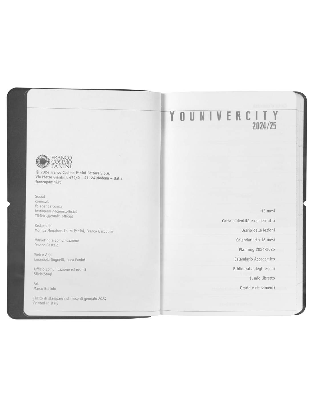 Agenda Settimanale 13 Mesi 2026 Comix U Younivercity Medium