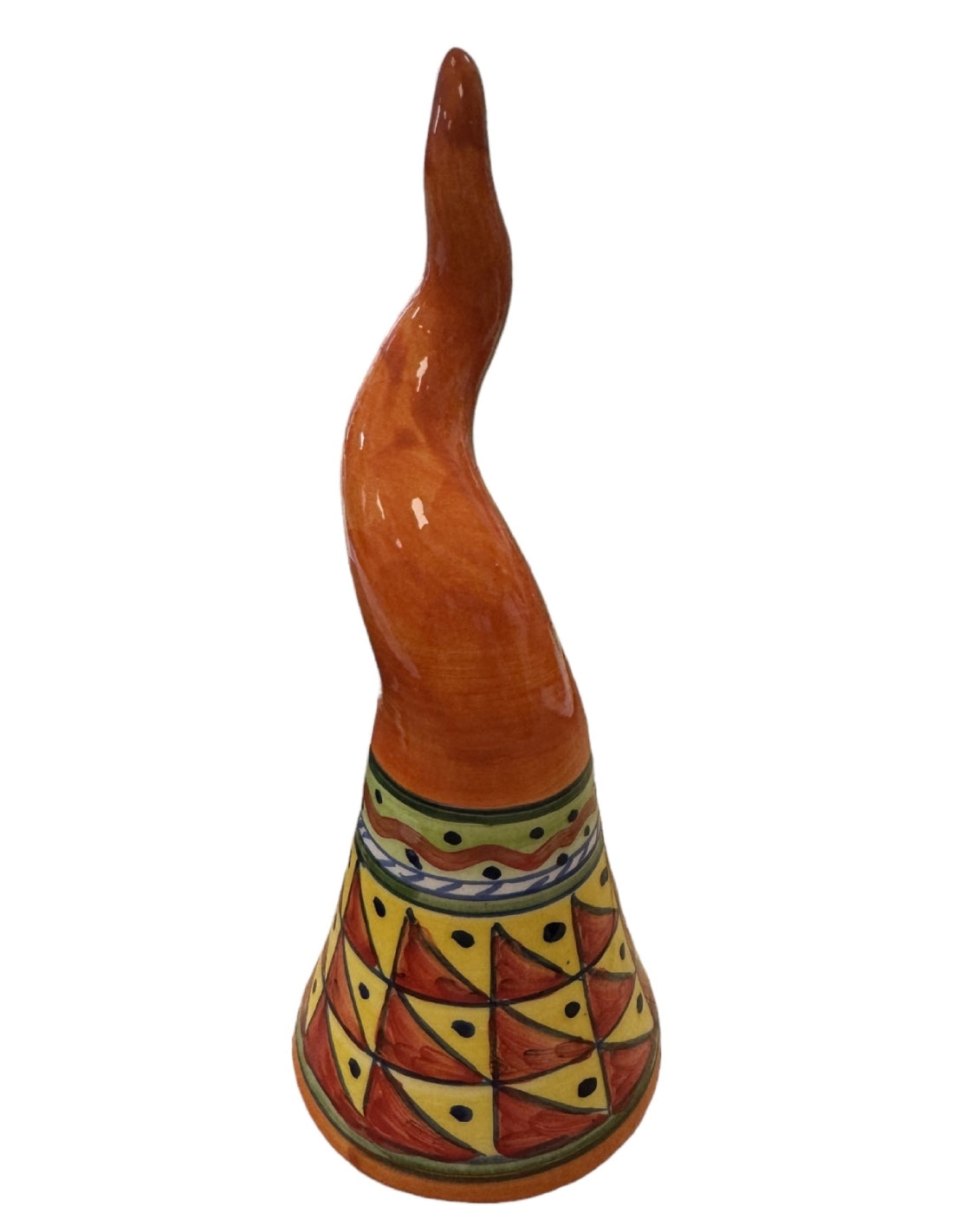 Corno Napoletano Decorativo Portafortuna Artigianale