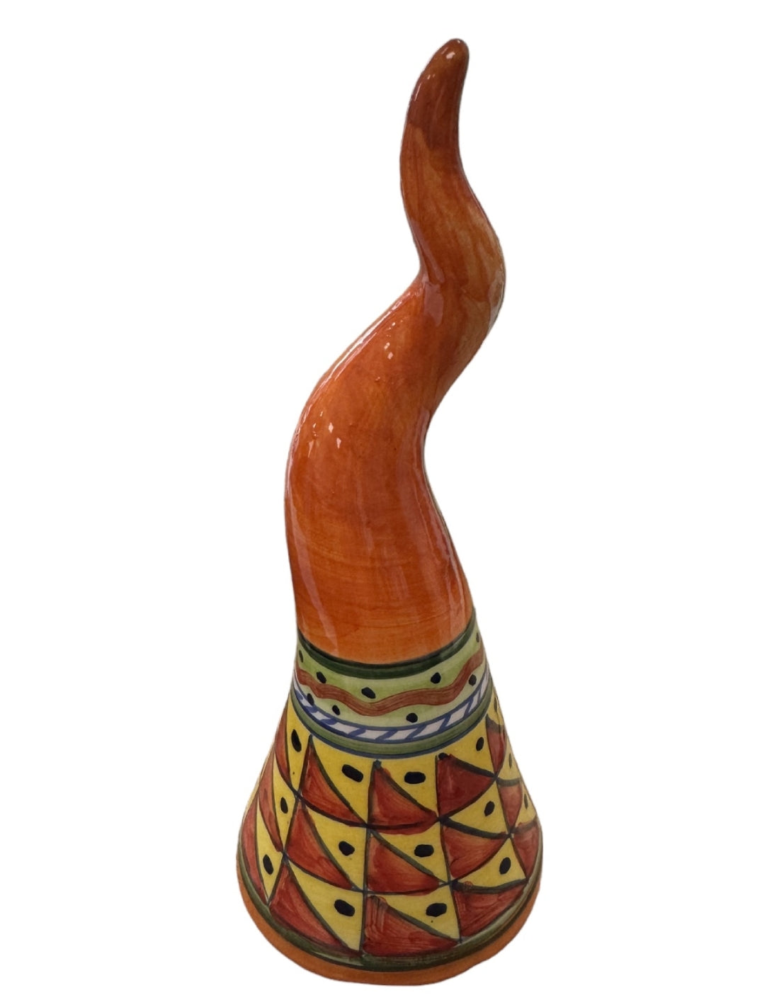 Corno Napoletano Decorativo Portafortuna Artigianale