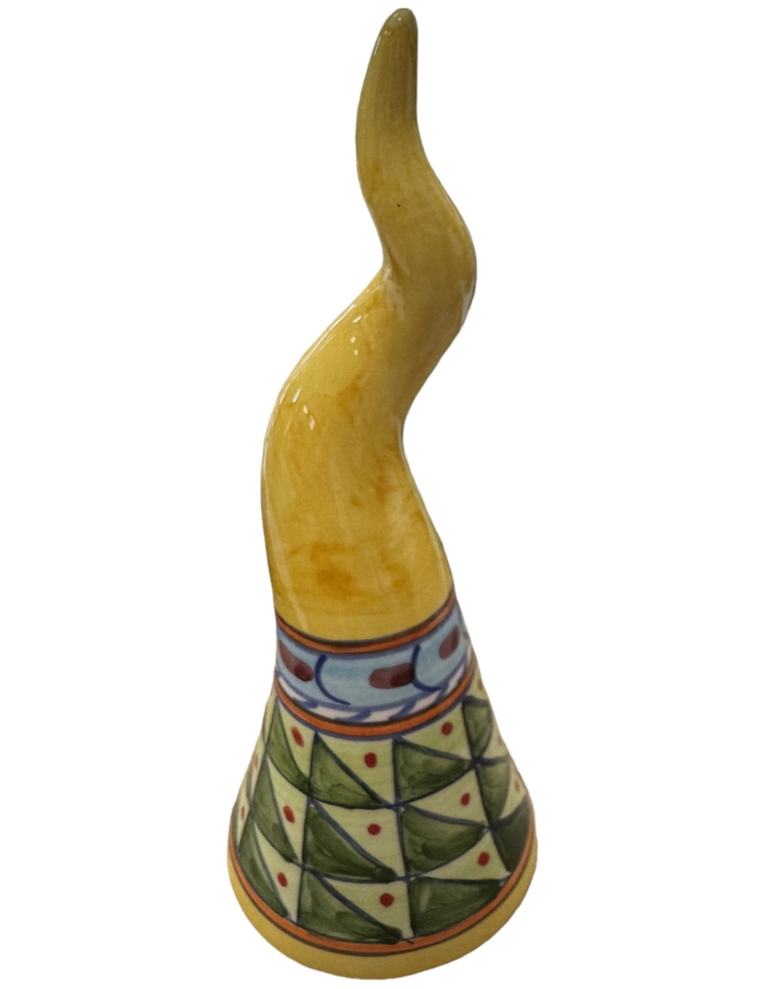 Corno Napoletano Decorativo Portafortuna Artigianale