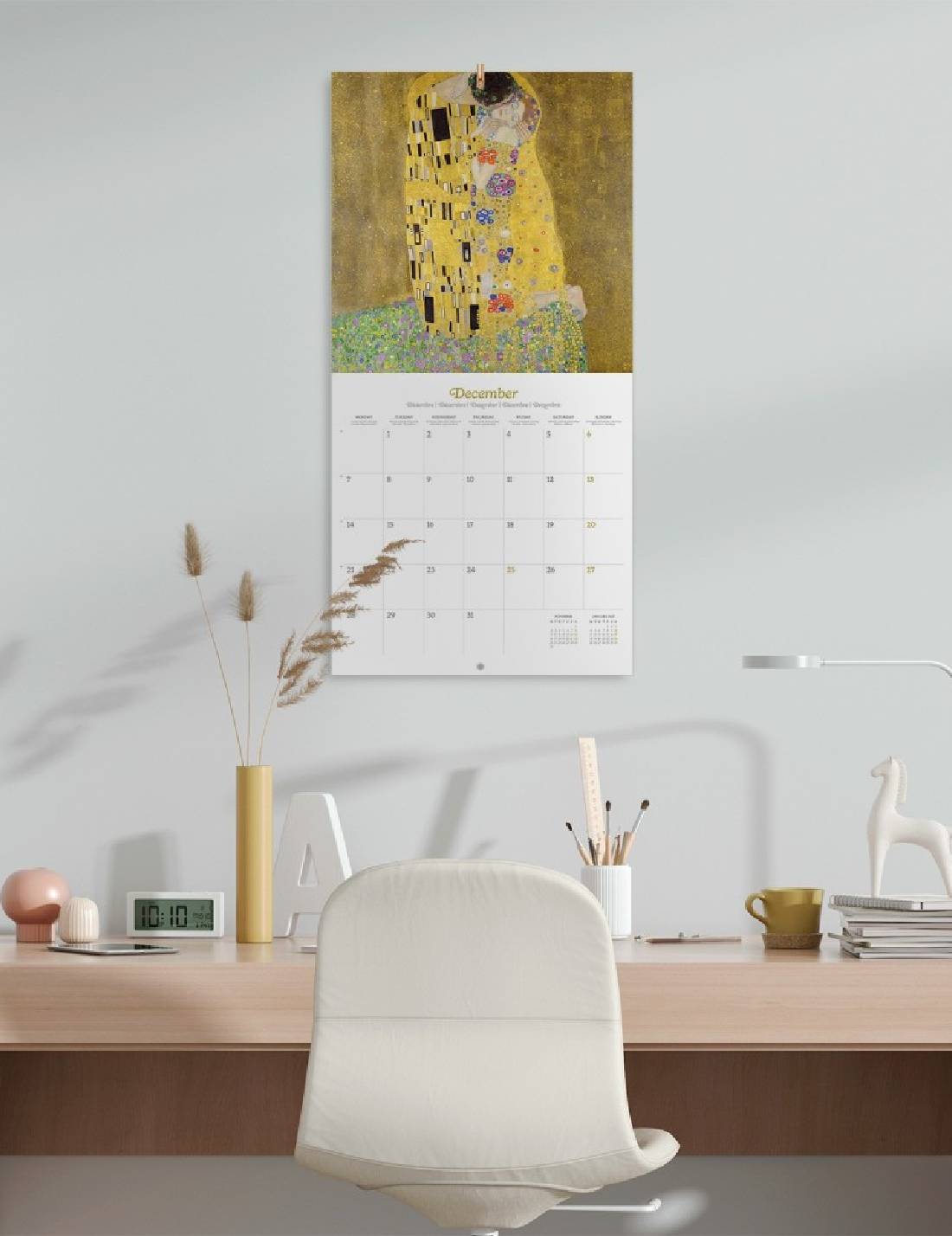 Calendario Da Muro 2026 Gustav Klimt 30cm