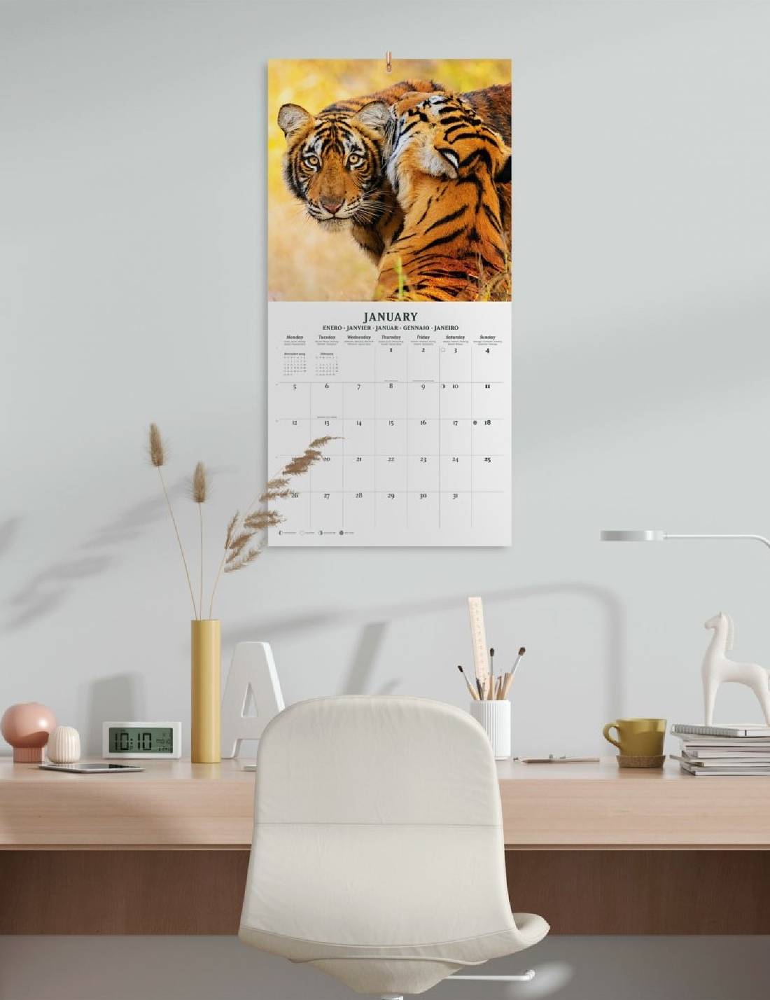 Calendario Da Muro 2026 Wildlife 30cm