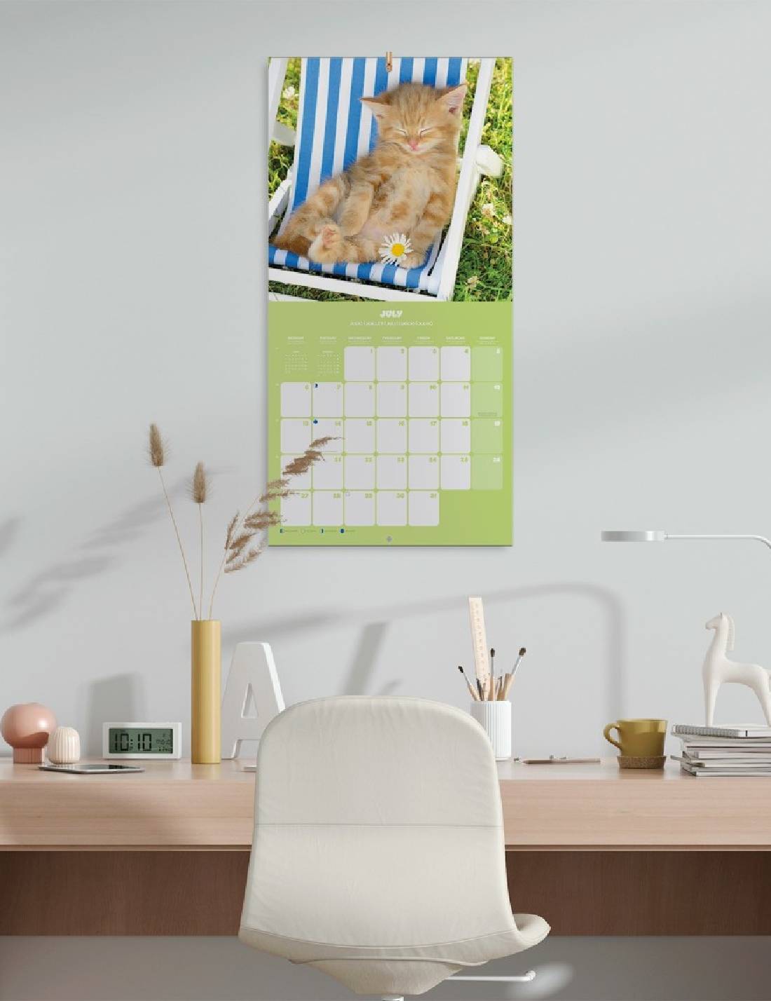 Calendario Da Muro 2026 Gattini 30cm