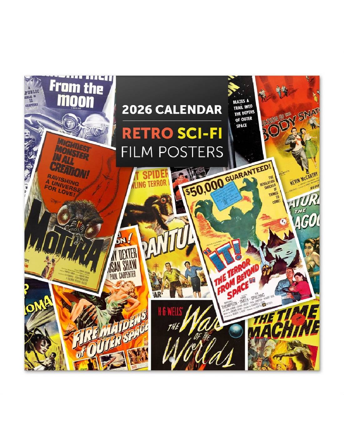Calendario Da Muro 2026 Locandina Cinema Retrò 30cm