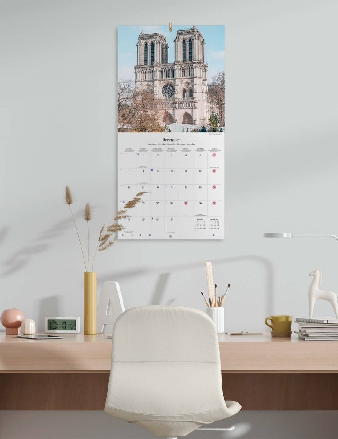 Calendario Da Muro 2026 Parigi 30cm