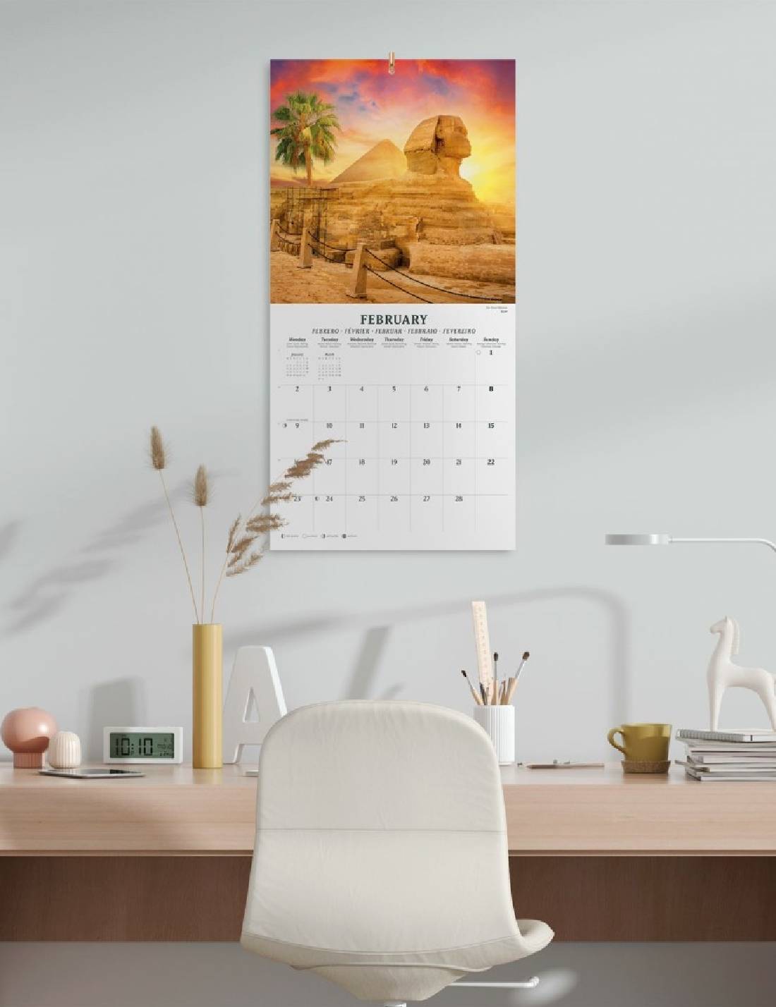 Calendario Da Muro 2026 Meraviglie Del Mondo 30cm