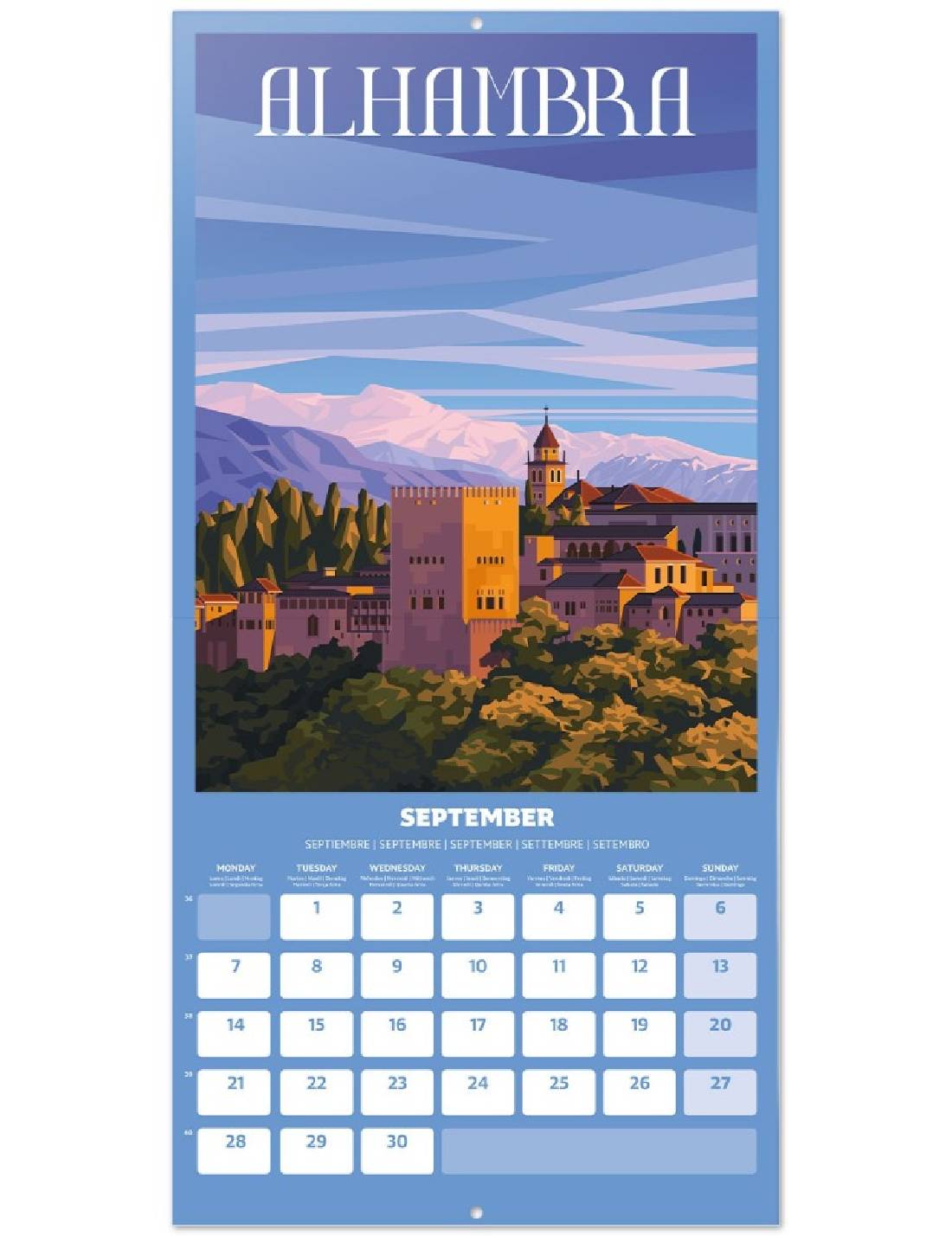 Calendario Da Muro 2026 Capolavori Del Mondo 30cm