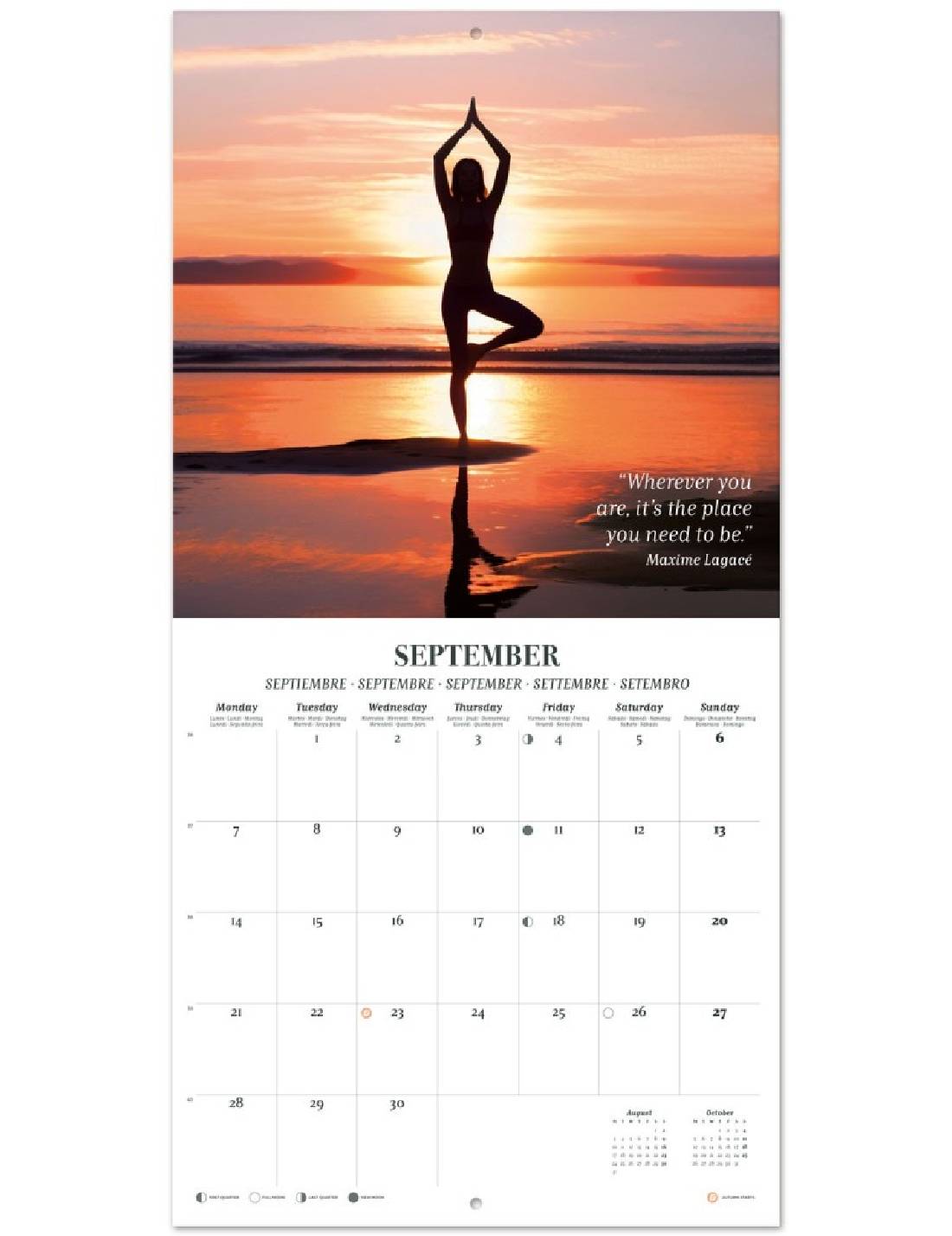 Calendario Da Muro 2026 Meditazione 30cm