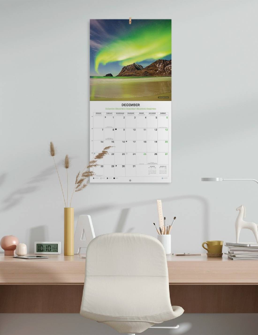 Calendario Da Muro 2026 Natura 30cm