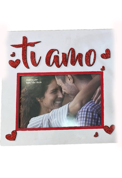 Cornice Porta Foto "Ti Amo" E "Amore"