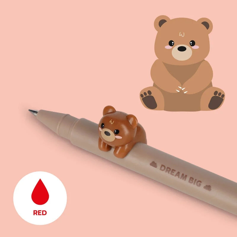 Legami Penna Gel Rossa Lovely Friends Orso Teddy