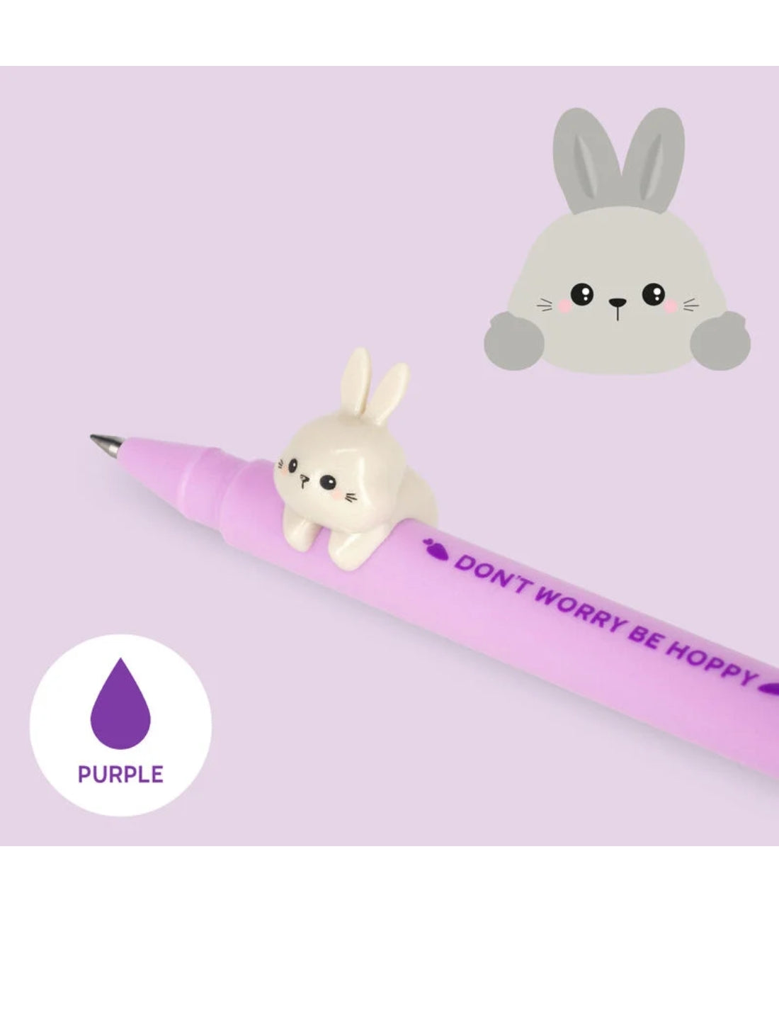Penna Gel Viola Lovely Friends Coniglio Legami
