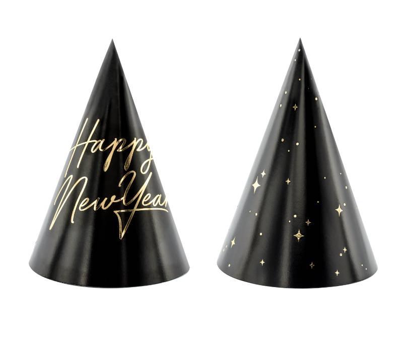 Cappellini Da Festa Happy New Year In Carta 16cm