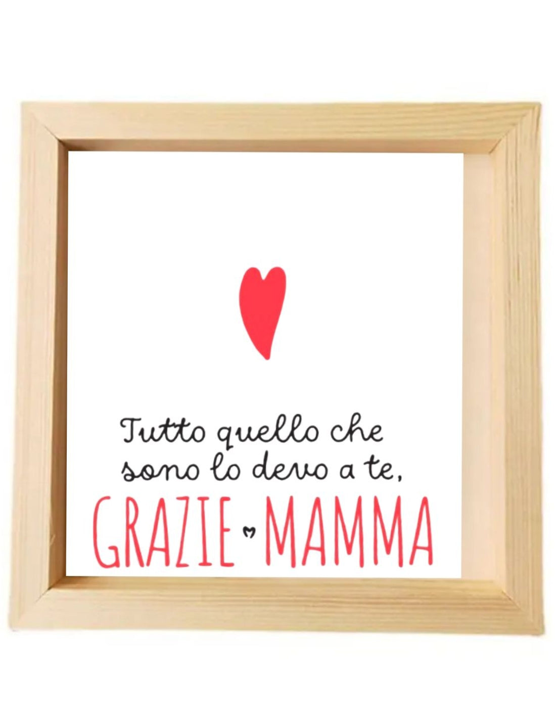 Cornice Quadrata Personalizzabile Festa Della Mamma