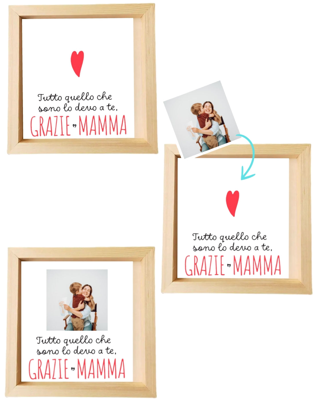 Cornice Quadrata Personalizzabile Festa Della Mamma