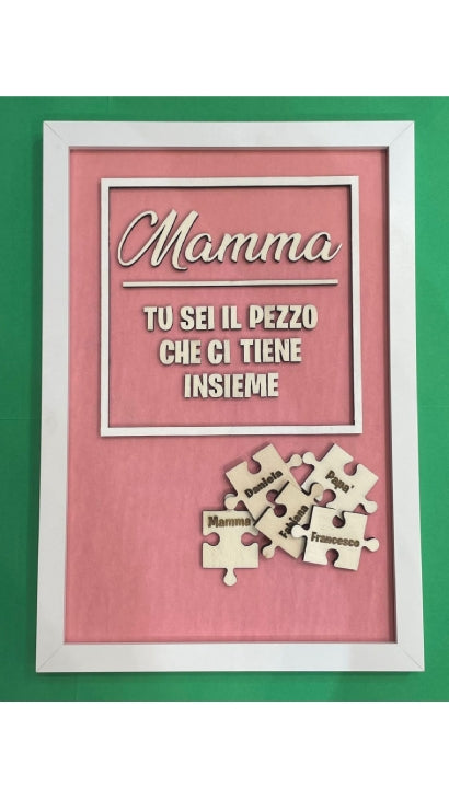Cornice Puzzle Festa Della Mamma Personalizzabile