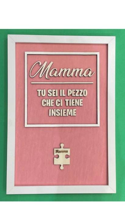 Cornice Puzzle Festa Della Mamma Personalizzabile