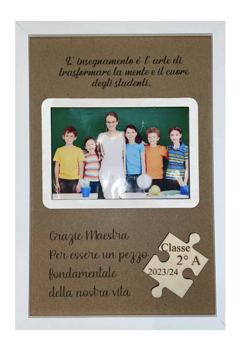 Cornice Puzzle Maestra Personalizzabile