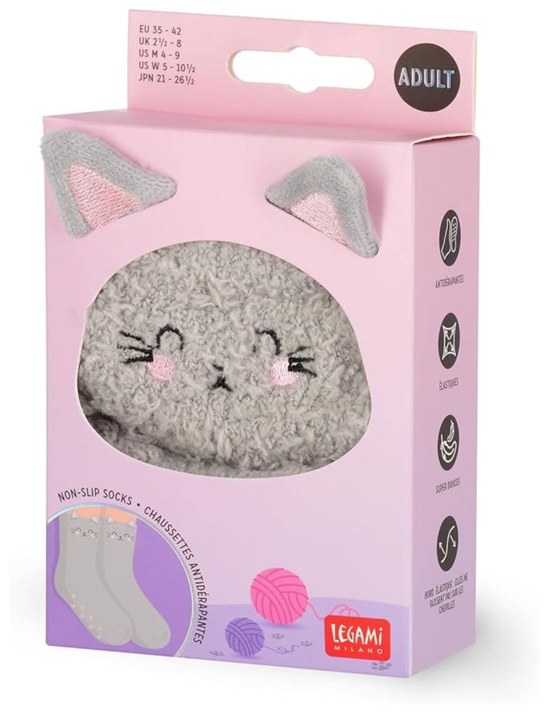 Calzini Antiscivolo It's A Match Kitty Legami Tg. 35/42